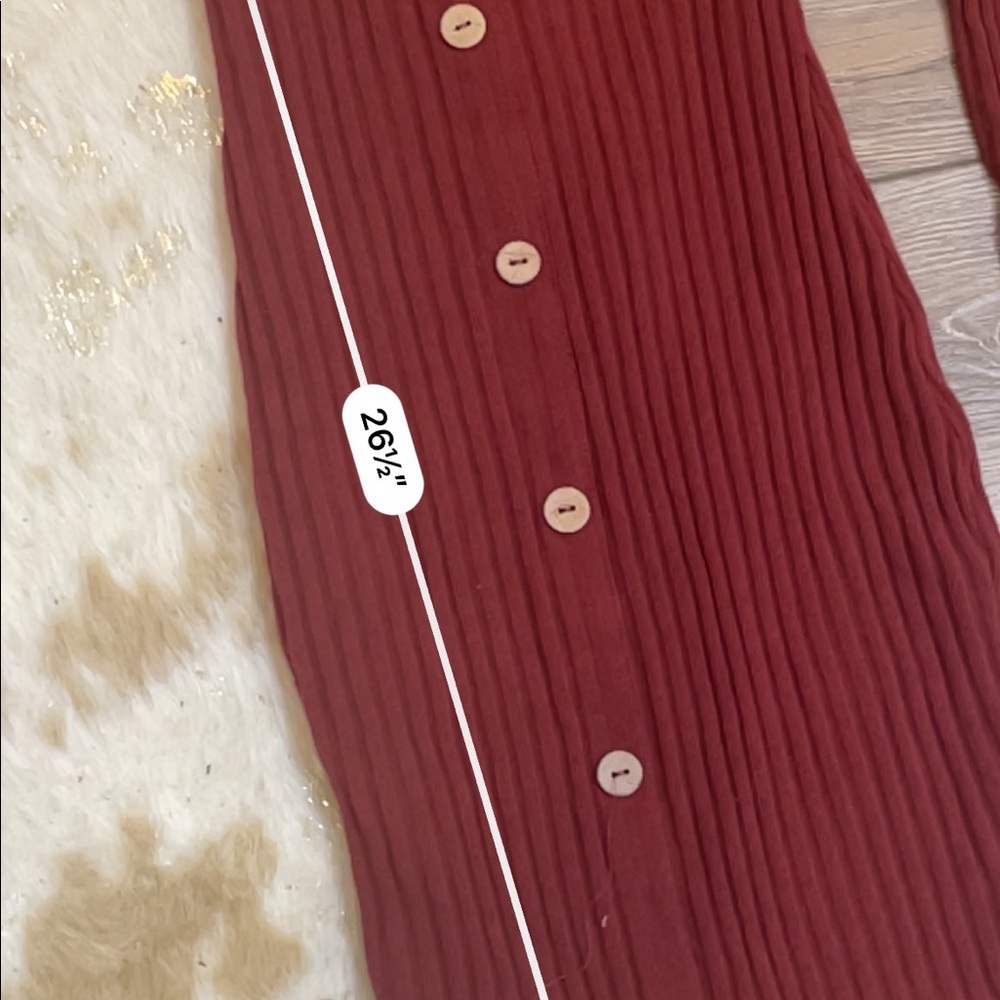 Windsor ribbed fitted bodycon long sleeve dress - Picture 4 of 4